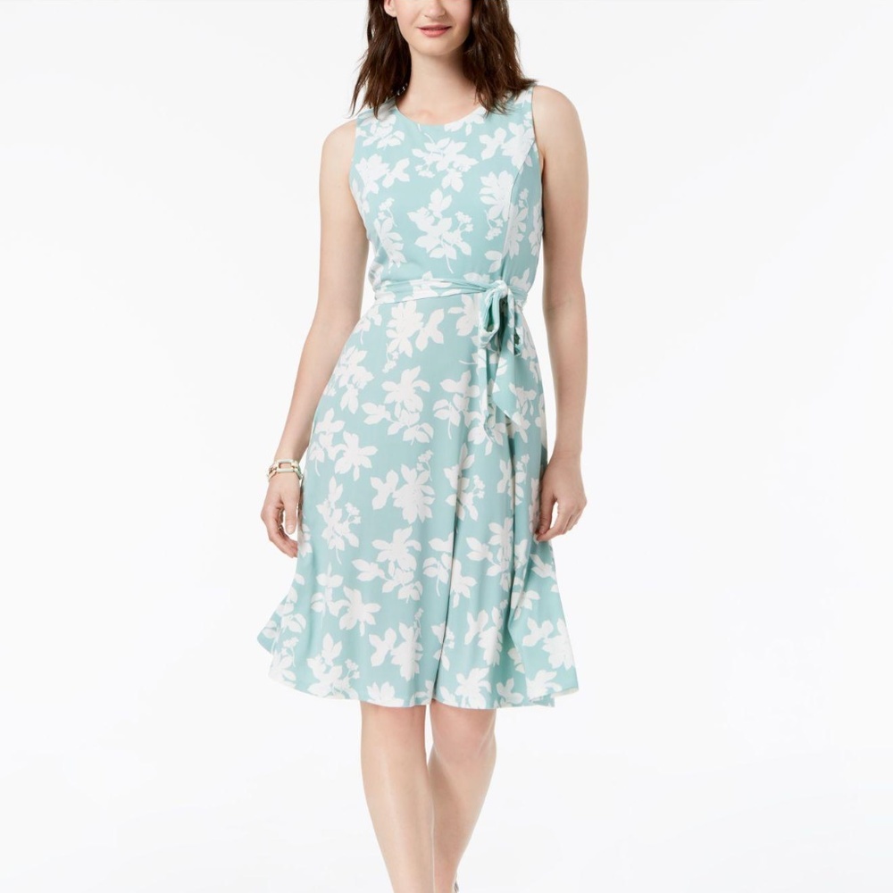 🌟HOST PICK🌟Charter Club Blue Combo Printed Dress